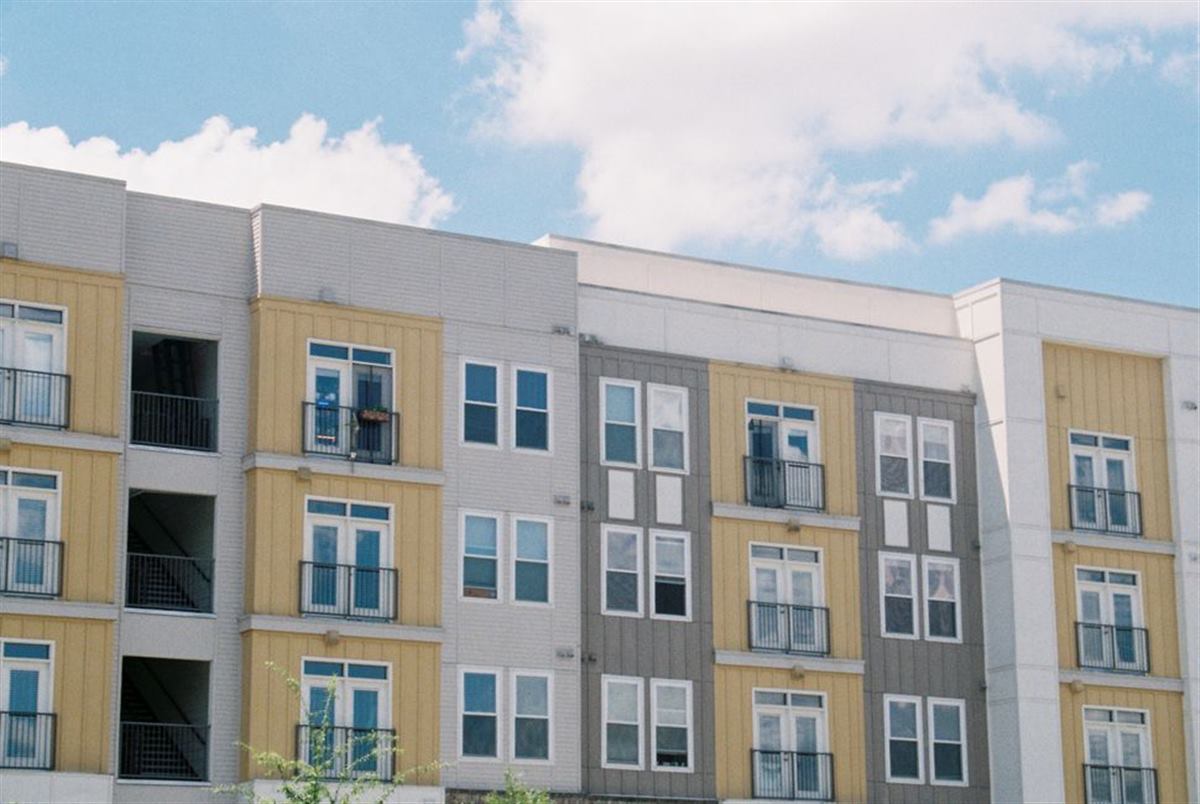 Garden-style apartment building in Houston TX